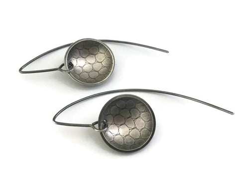 Concave Earrings - Net, Swoopy